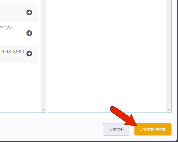 Create Invite Button
