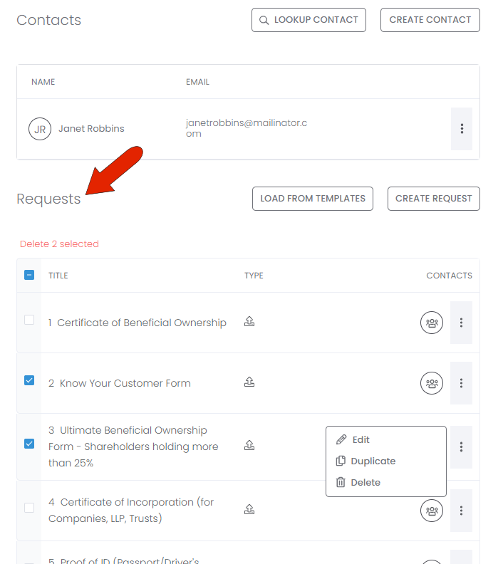 Requests Configuration