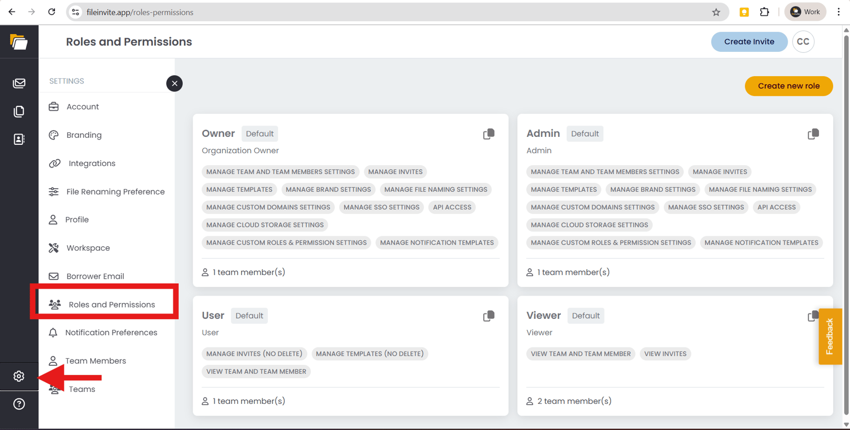 Custom User Roles and Permissions