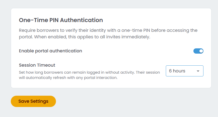 One Time Authentication Code Client Portal One-Time PIN Authentication